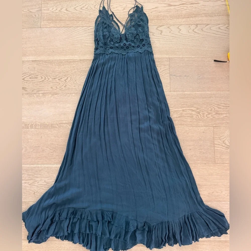 Free People Adella Maxi Slip Dress size medium